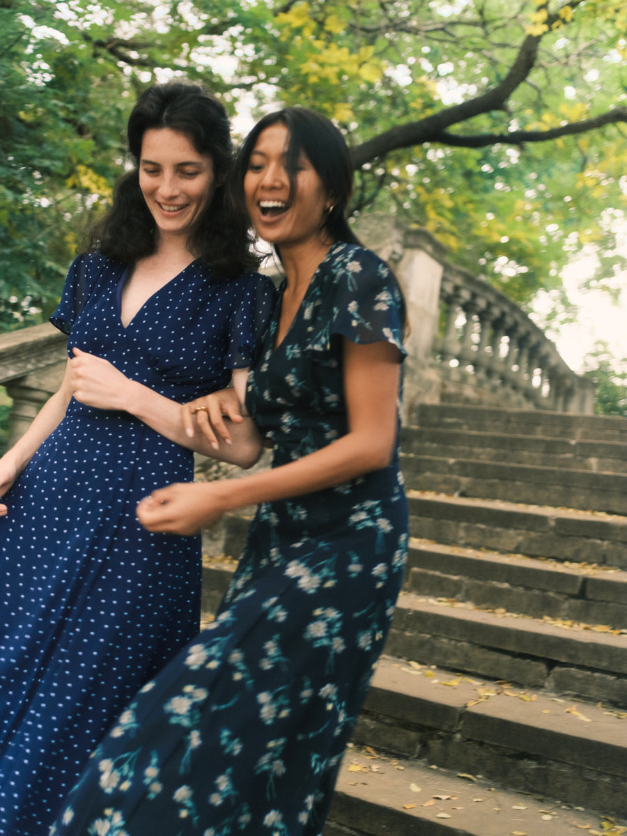 Freya Floral Chiffon Dress