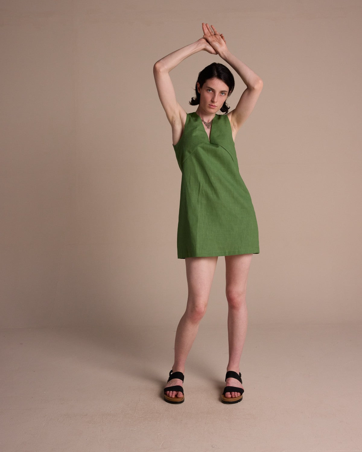 Kimeena Linen Mini Dress