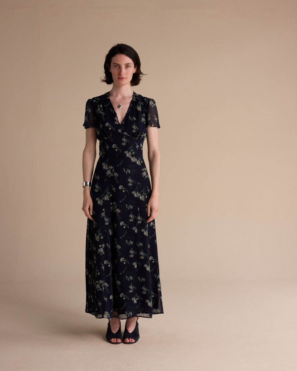 Freya Floral Chiffon Dress