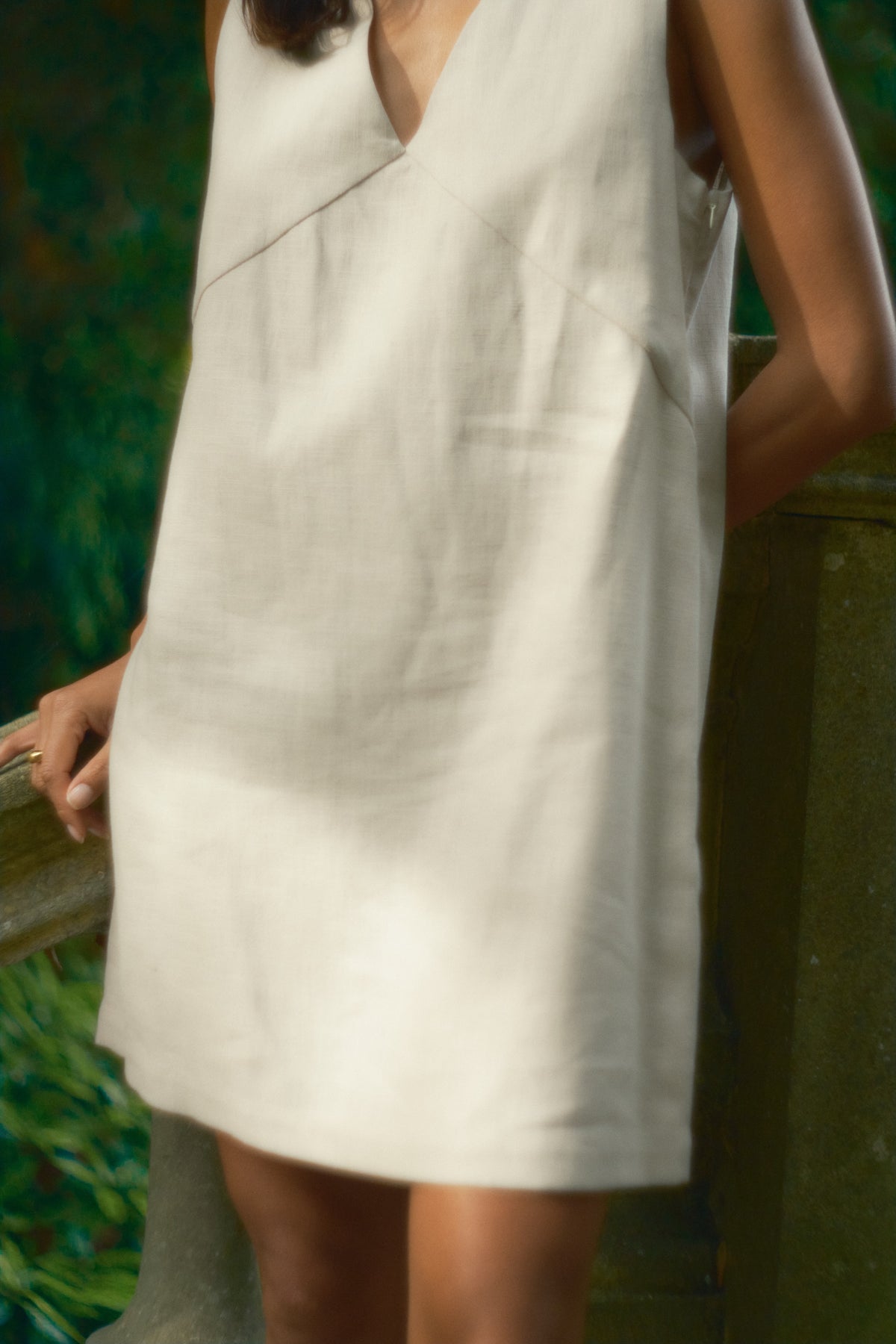 Sable A-Line Linen Mini Dress